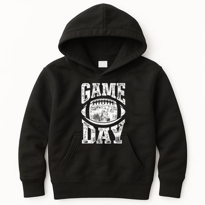 Game Day Football Season Team Sports Vintage Kids Hoodie