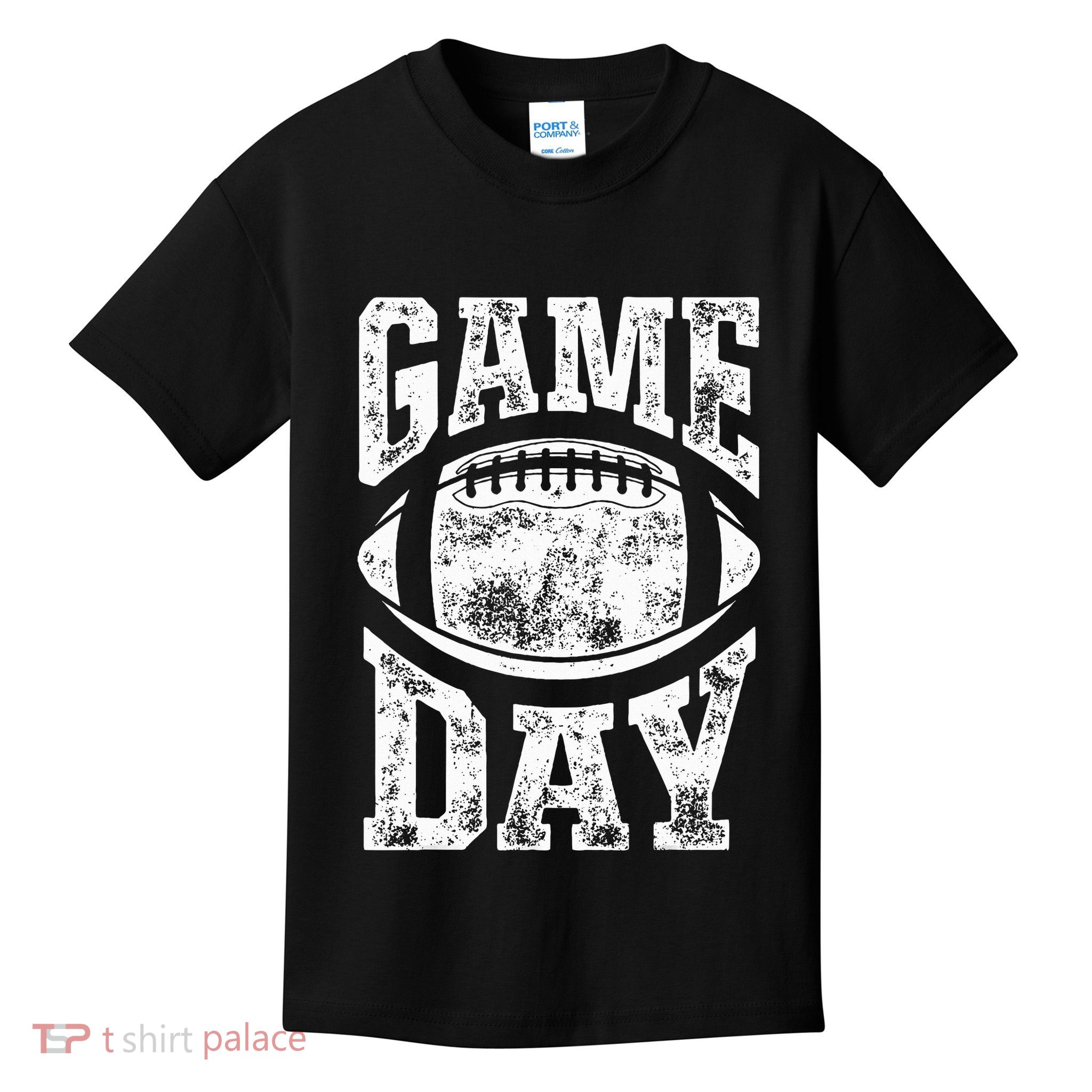 Game Day Football Season Team Sports Vintage Kids T-Shirt