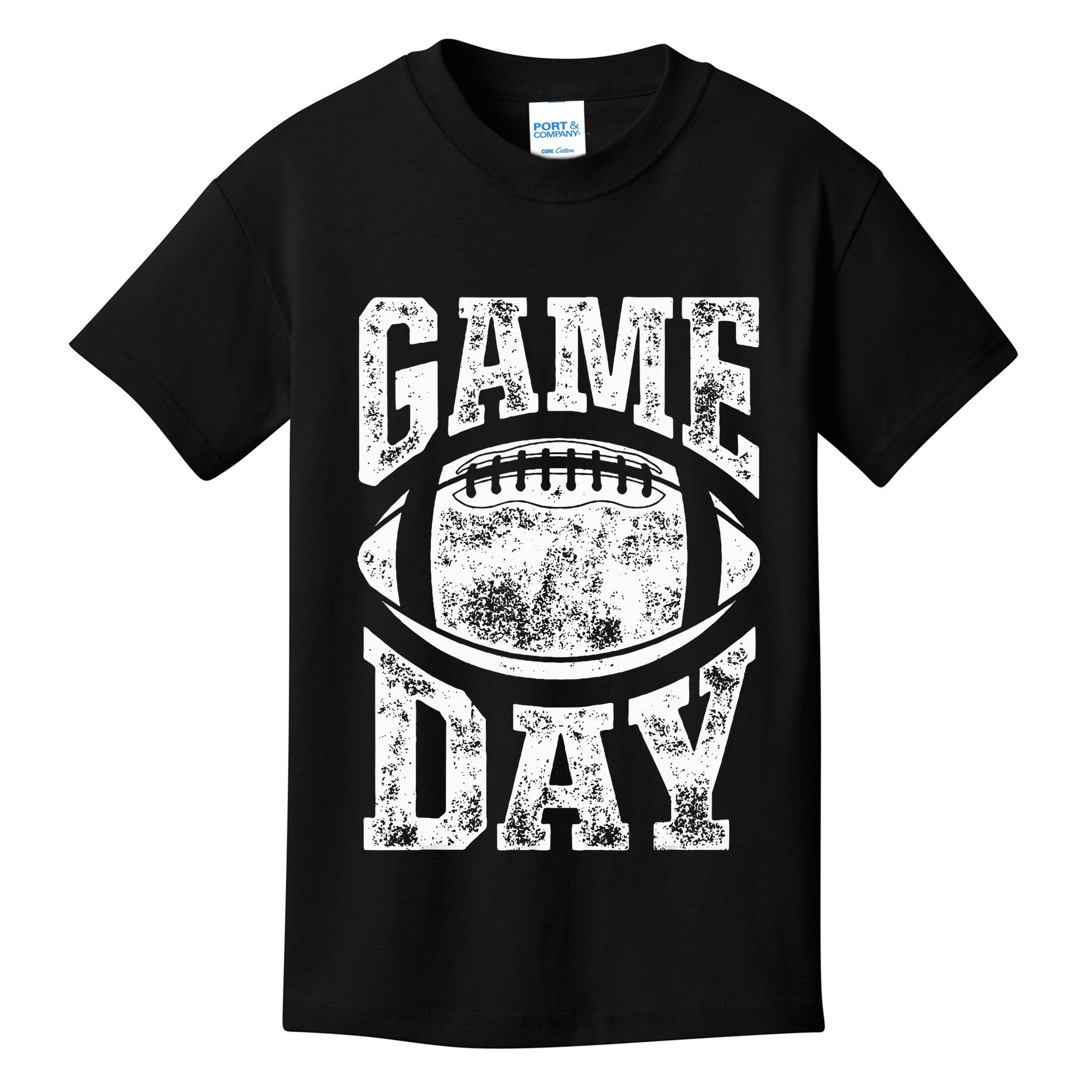 Game Day Football Season Team Sports Vintage Kids T-Shirt