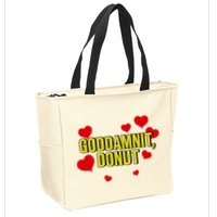 Goddamnit Donut Funny Donut Lover Zip Tote Bag