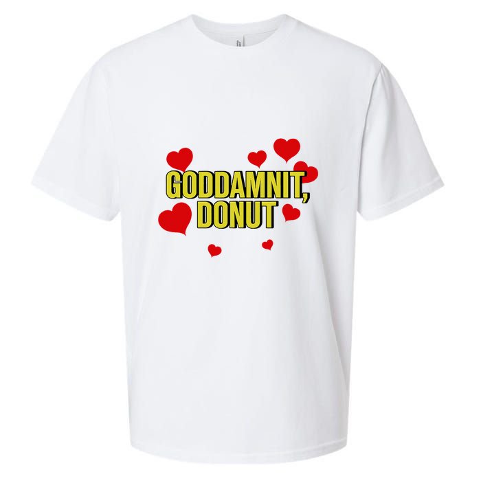 Goddamnit Donut Funny Donut Lover Sueded Cloud Jersey T-Shirt