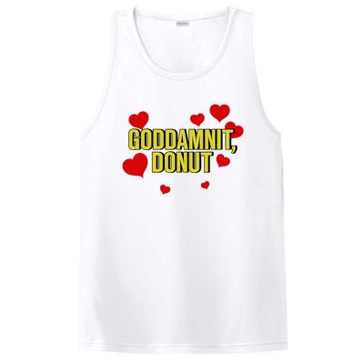 Goddamnit Donut Funny Donut Lover PosiCharge Competitor Tank