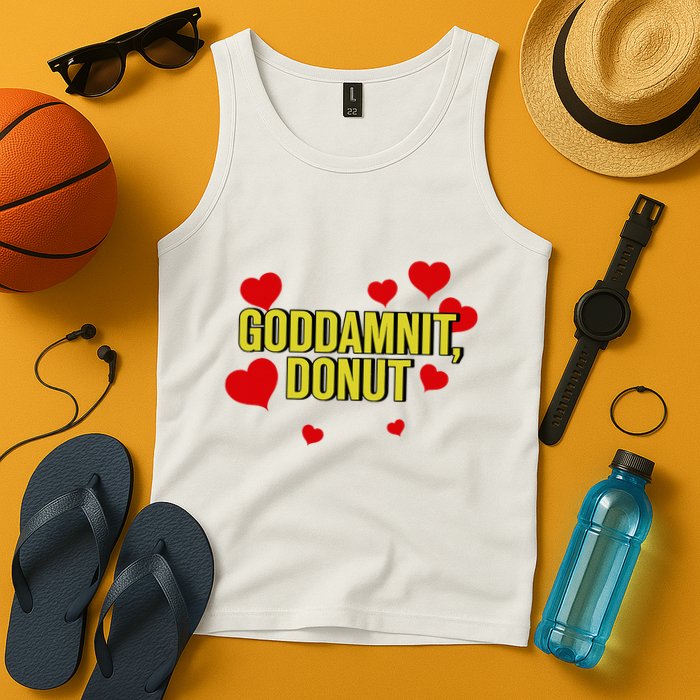 Goddamnit Donut Funny Donut Lover Tank Top