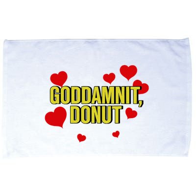 Goddamnit Donut Funny Donut Lover Microfiber Hand Towel
