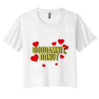 Goddamnit Donut Funny Donut Lover Crop Top