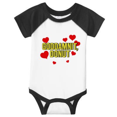 Goddamnit Donut Funny Donut Lover Infant Baby Jersey Bodysuit