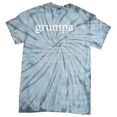 Grumpa Definition Funny Cool Tie-Dye T-Shirt