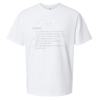 Grumpa Definition Funny Cool Sueded Cloud Jersey T-Shirt