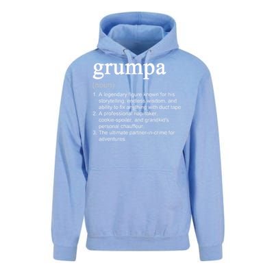 Grumpa Definition Funny Cool Unisex Surf Hoodie