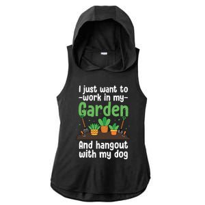 Gardening Design For Plant Lover Florist Gardener Ladies PosiCharge Tri-Blend Wicking Draft Hoodie Tank