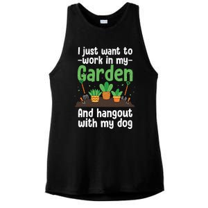 Gardening Design For Plant Lover Florist Gardener Ladies PosiCharge Tri-Blend Wicking Tank