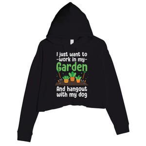 Gardening Design For Plant Lover Florist Gardener Crop Fleece Hoodie