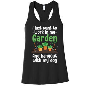 Gardening Design For Plant Lover Florist Gardener Women's Racerback Tank