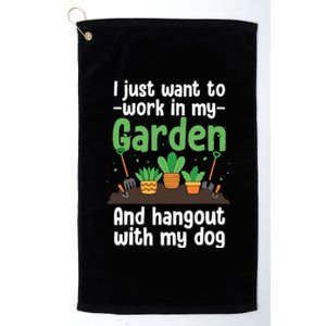 Gardening Design For Plant Lover Florist Gardener Platinum Collection Golf Towel