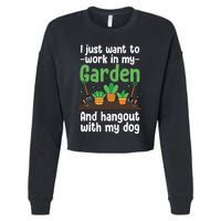 Gardening Design For Plant Lover Florist Gardener Cropped Pullover Crew