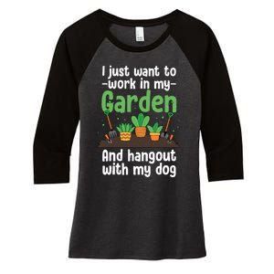 Gardening Design For Plant Lover Florist Gardener Women's Tri-Blend 3/4-Sleeve Raglan Shirt