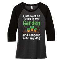 Gardening Design For Plant Lover Florist Gardener Women's Tri-Blend 3/4-Sleeve Raglan Shirt