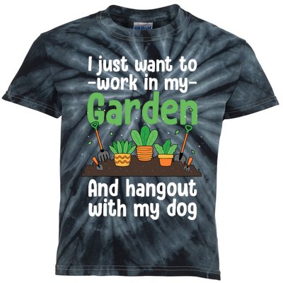 Gardening Design For Plant Lover Florist Gardener Kids Tie-Dye T-Shirt