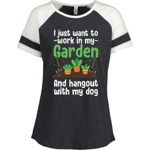 Gardening Design For Plant Lover Florist Gardener Enza Ladies Jersey Colorblock Tee