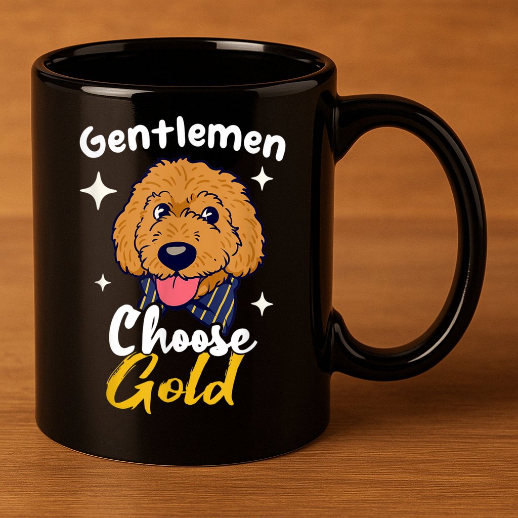 Goldendoodle Dood Funny Doodle Dog Golden Doodle 11oz C Handle Ceramic Mug