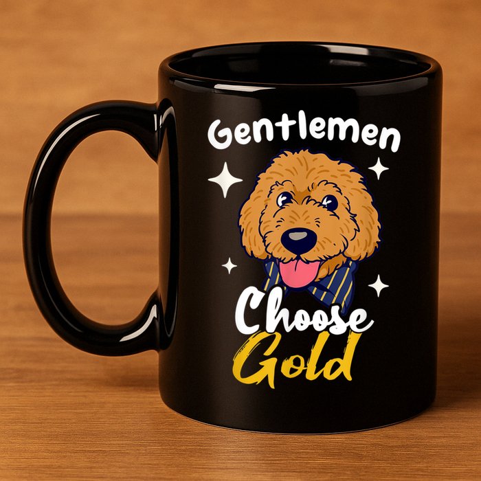 Goldendoodle Dood Funny Doodle Dog Golden Doodle 11oz C Handle Ceramic Mug