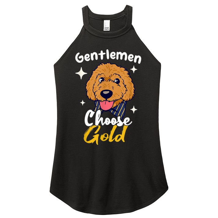Goldendoodle Dood Funny Doodle Dog Golden Doodle Women's Perfect Tri Rocker Tank