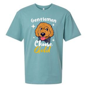 Goldendoodle Dood Funny Doodle Dog Golden Doodle Sueded Cloud Jersey T-Shirt