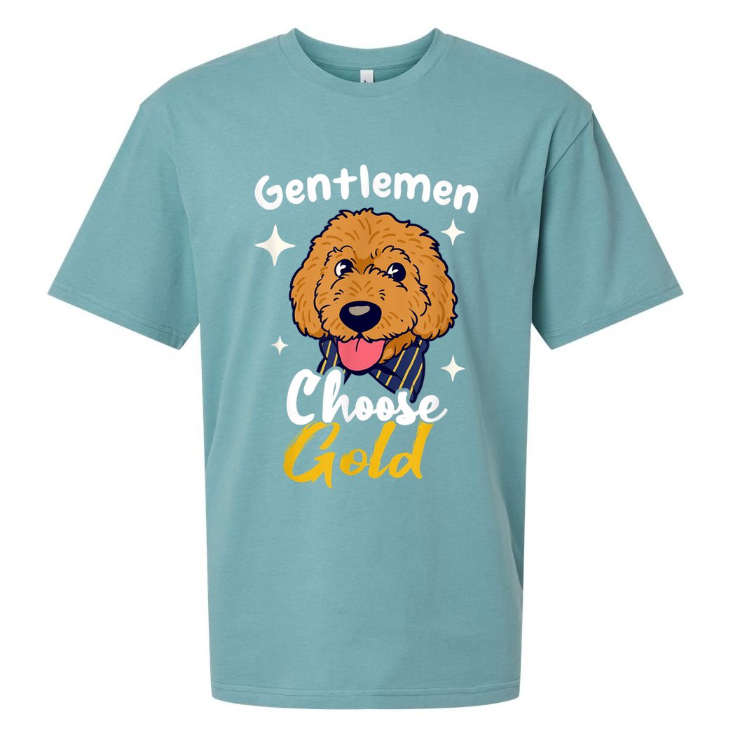 Goldendoodle Dood Funny Doodle Dog Golden Doodle Sueded Cloud Jersey T-Shirt