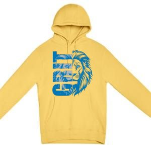 Grit Detroit Football Sports Fan Premium Pullover Hoodie