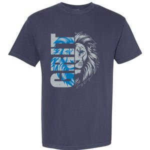 Grit Detroit Football Sports Fan Garment-Dyed Heavyweight T-Shirt