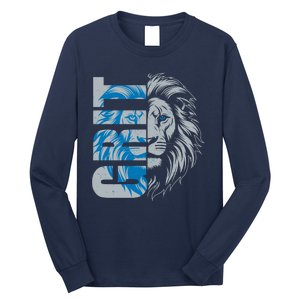 Grit Detroit Football Sports Fan Long Sleeve Shirt