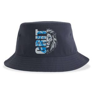 Grit Detroit Football Sports Fan Sustainable Bucket Hat