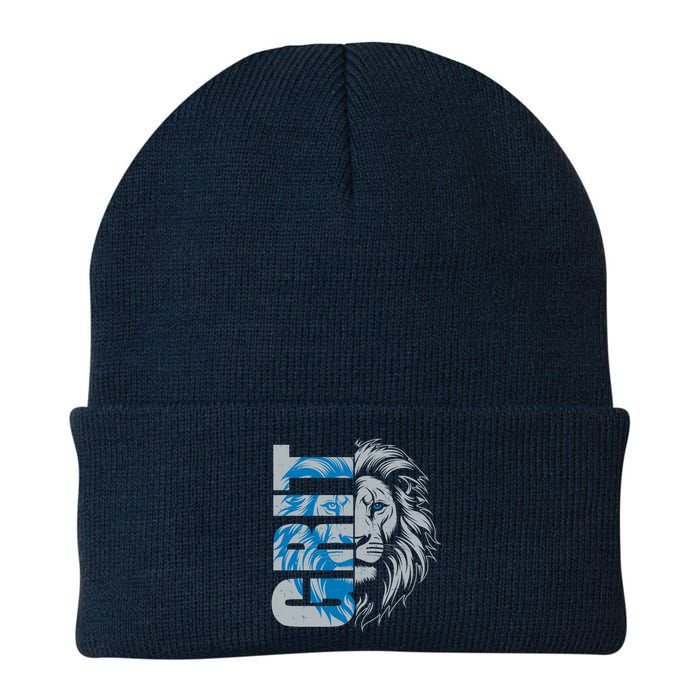 Grit Detroit Football Sports Fan Knit Cap Winter Beanie