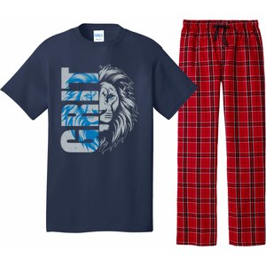 Grit Detroit Football Sports Fan Pajama Set