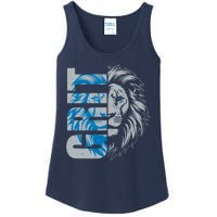 Grit Detroit Football Sports Fan Ladies Essential Tank