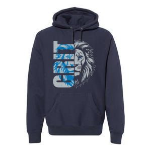 Grit Detroit Football Sports Fan Premium Hoodie