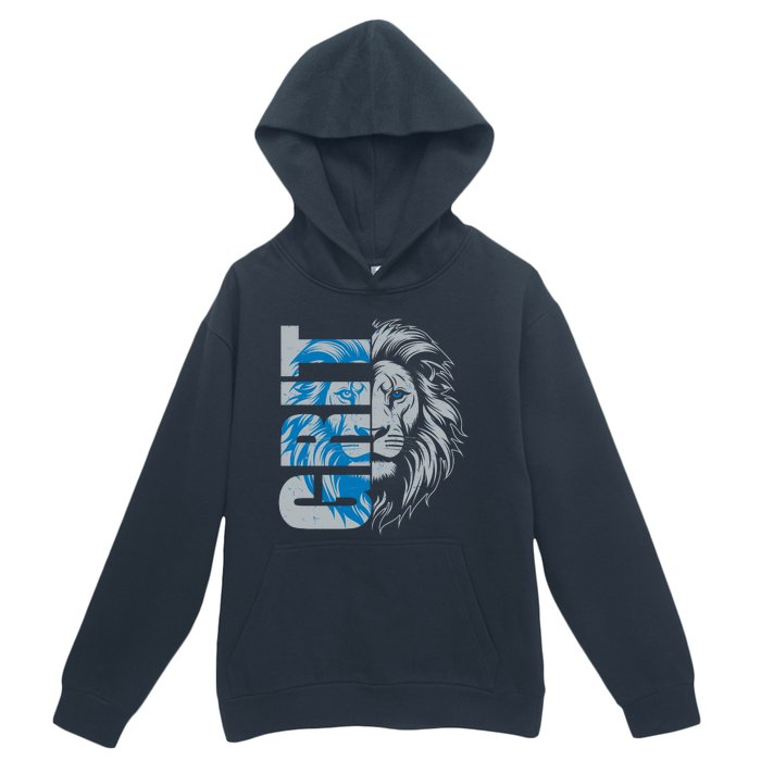 Grit Detroit Football Sports Fan Urban Pullover Hoodie