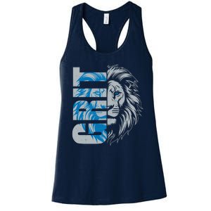 Grit Detroit Football Sports Fan Women's Racerback Tank