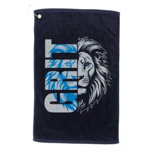 Grit Detroit Football Sports Fan Platinum Collection Golf Towel