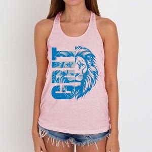 Grit Detroit Football Sports Fan Women's Knotted Racerback Tank