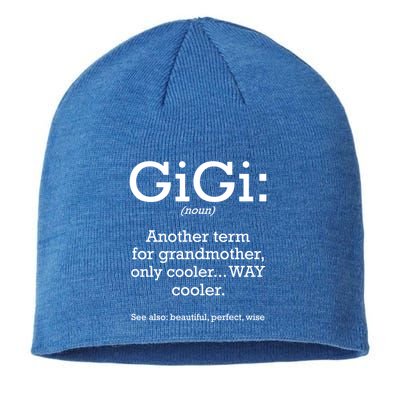 Gigi Definition Funny Family Grandmother Quotes Sayings Gift Sustainable Beanie