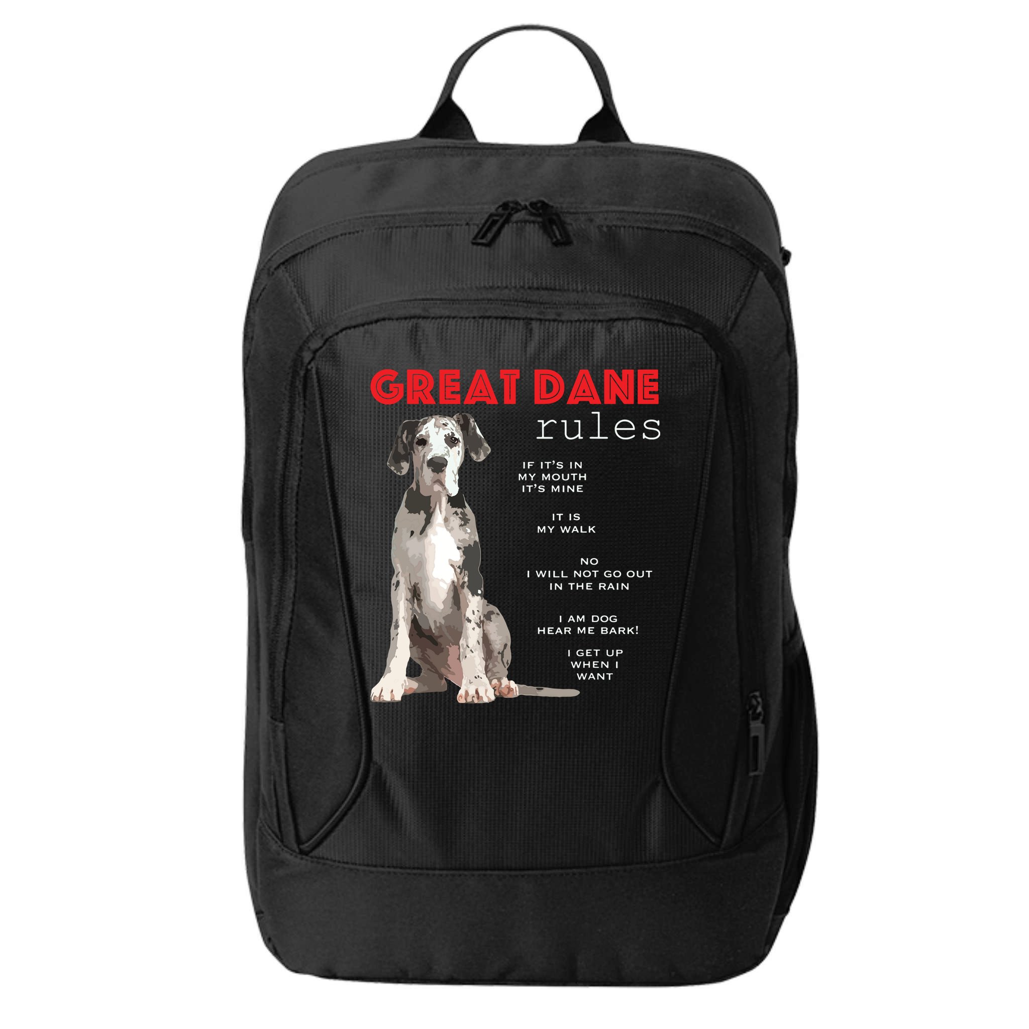 Great Dane Funny Great Dane Lover City Backpack