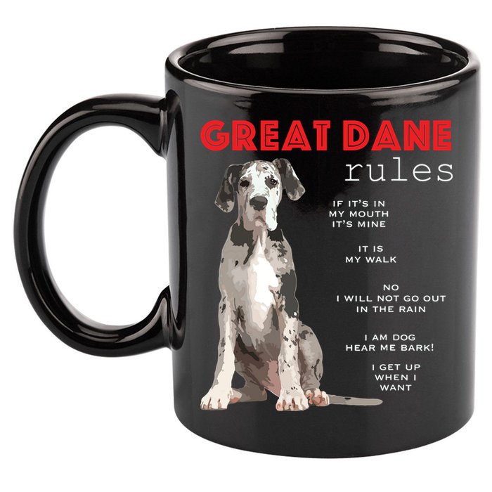 Great Dane Funny Great Dane Lover 11oz C Handle Ceramic Mug