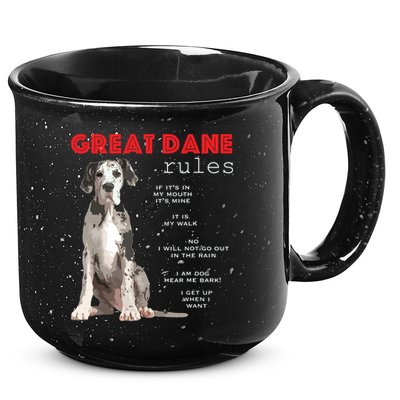 Great Dane Funny Great Dane Lover 15oz Campfire Ceramic Mug