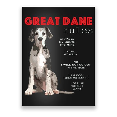 Great Dane Funny Great Dane Lover Poster
