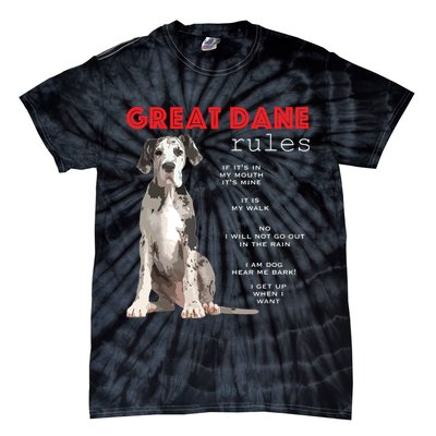 Great Dane Funny Great Dane Lover Tie-Dye T-Shirt