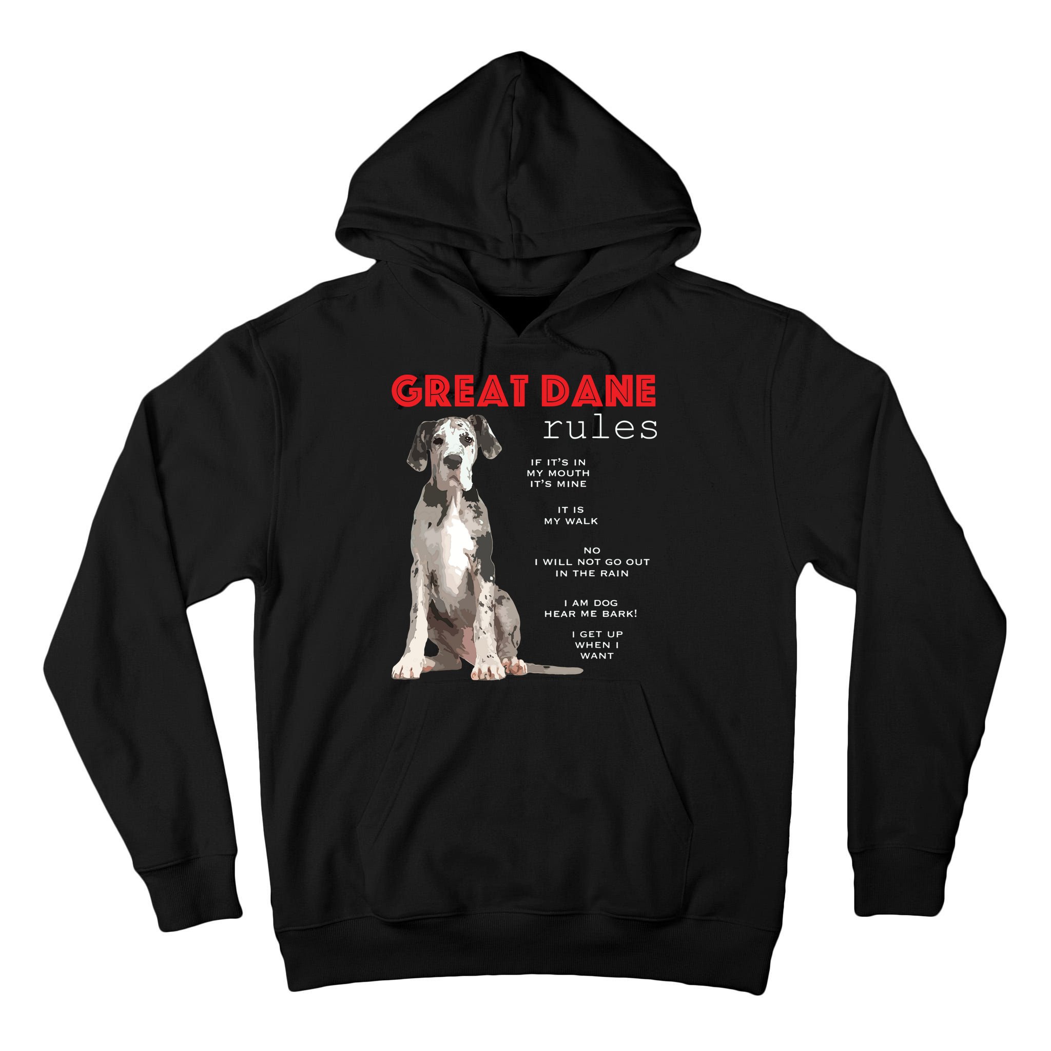 Great Dane Funny Great Dane Lover Tall Hoodie