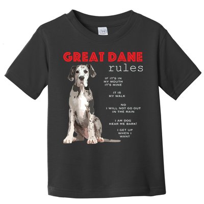 Great Dane Funny Great Dane Lover Toddler T-Shirt