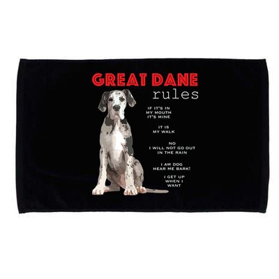 Great Dane Funny Great Dane Lover Microfiber Hand Towel