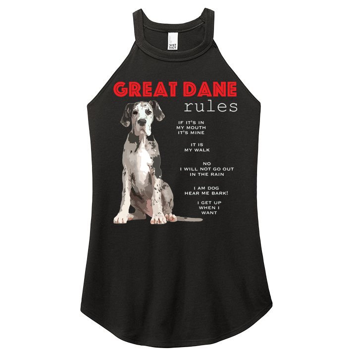 Great Dane Funny Great Dane Lover Women's Perfect Tri Rocker Tank